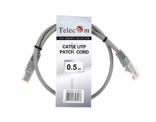 фото Кабель патч-корд U/UTP 5e кат. 0.5м Telecom NA102--0.5M в Красноярске