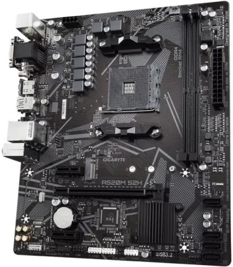 фото Материнская плата mATX GIGABYTE A520M S2H (УЦЕНЕННЫЙ) в Перми