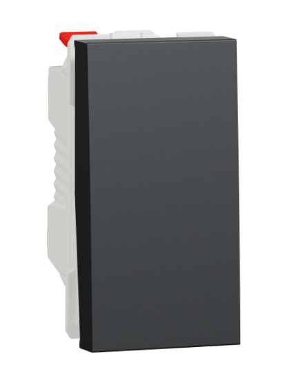 

Выключатель Schneider Electric NU310654 1-клавишный, кнопочный, сх. 1, 10A, 1 модуль антрацит, NU310654