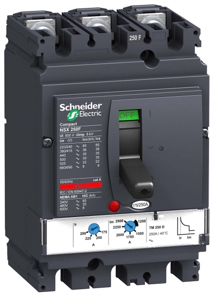 

Автоматический выключатель Schneider Electric LV431112 Compact NSX 250B TM160D 3P 3T, LV431112