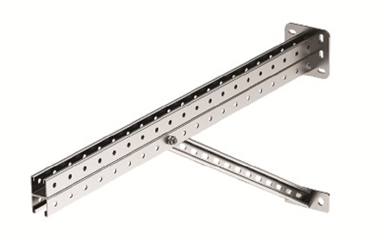 

Консоль DKC BBS4180HDZ для тяжелых нагрузок 800 мм с укосиной, горячеоцинкованная, "B5 Combitech", BBS4180HDZ