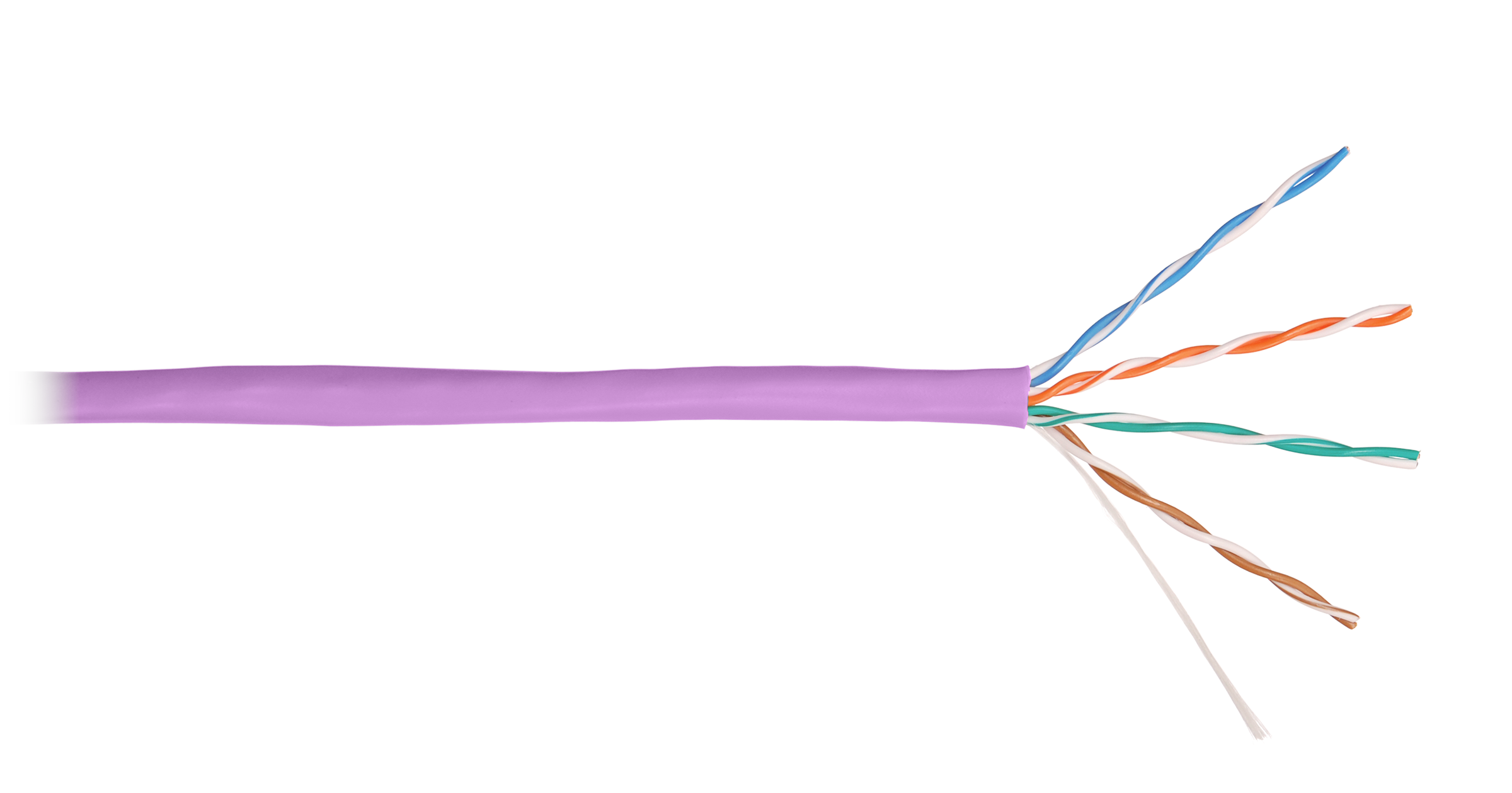 

Кабель витая пара U/UTP 5e кат. 4 пары NIKOLAN NKL 9100C-VL 24AWG(0.511 мм), медь, одножильный (solid), внутренний, LSZH, нг(A)-HFLTx, фиолетовый, уп/, NKL 9100C-VL