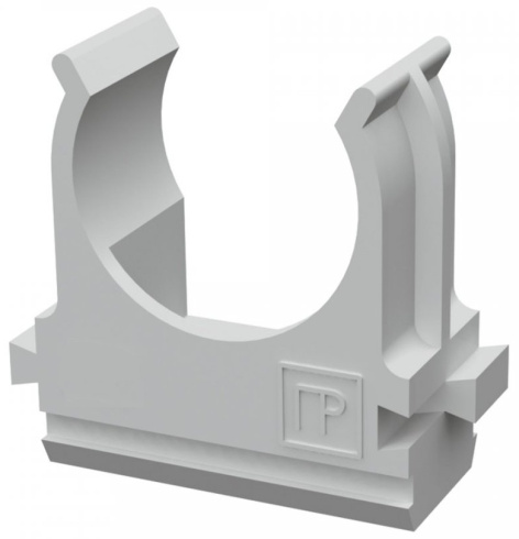 Изображение товара Клипса Промрукав PR.02632 для крепления труб ПВХ и гофрированных труб