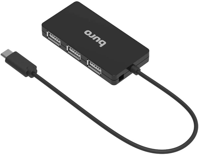 

Разветвитель Buro BPH-C-1730 BU-USBC-HUB-4U21 USB-C 4порт. черный (2021255), BPH-C-1730
