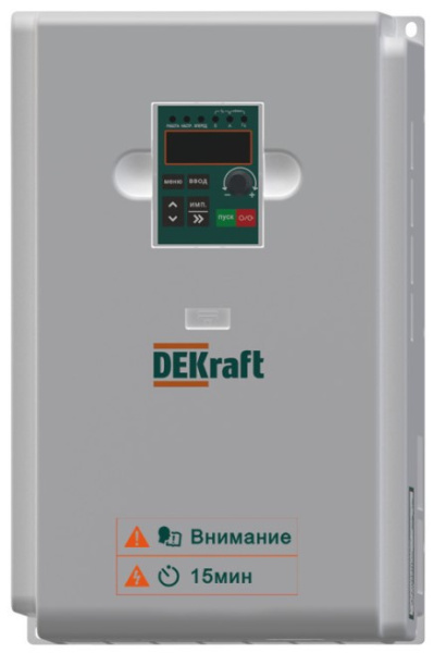 Изображение товара Преобразователь частоты DEKraft DEKV060G011P015T4B