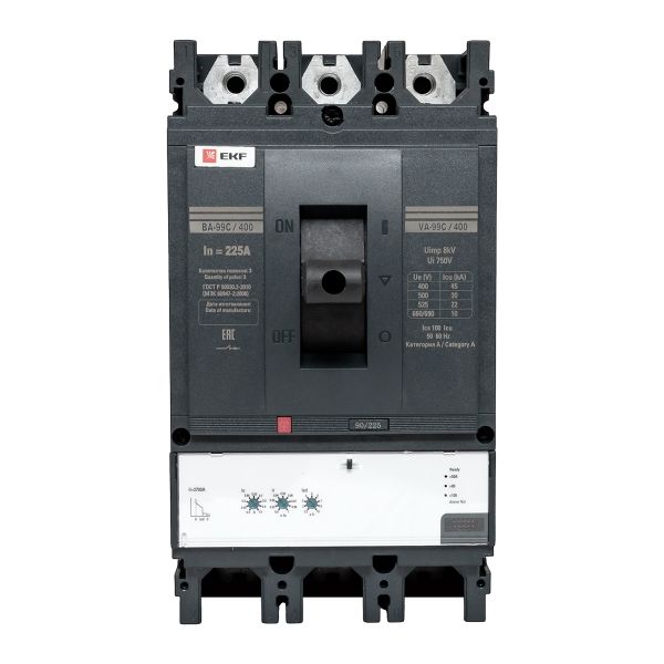 

Автоматический выключатель в литом корпусе EKF mccb99C-400-315 ВА-99C 400/315А 3P 45кА, mccb99C-400-315
