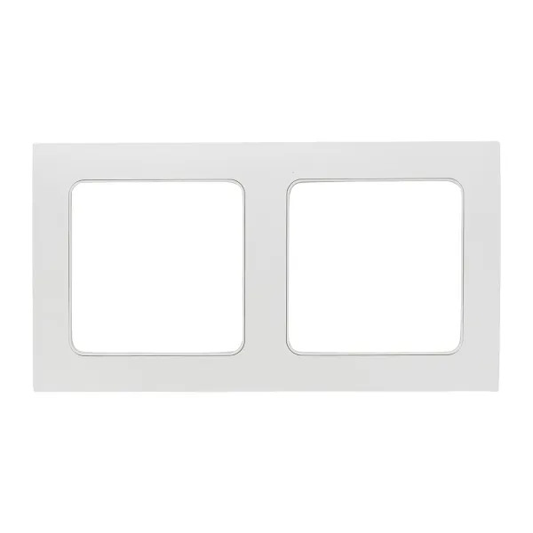 

Рамка EKF EXM-G-303-10 Стокгольм белая двойная, EXM-G-303-10
