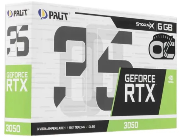 фото Видеокарта Palit GeForce RTX 3050 STORMX OC V1 (NE63050S18JE-1072F) в Екатеринбурге