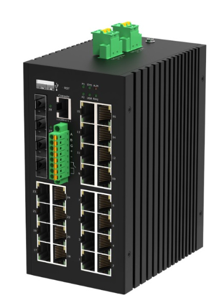 фото Коммутатор управляемый NikoMax GL-SW-G307-24P4ST-I в Омске