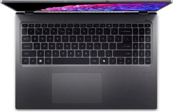 фото Ноутбук  Acer Swift Go 16 SFG16-72-787A в Уфе 16 ", Core Ultra 7, 32 Гб RAM, 1 Тб SSD, Arc graphics, Серый