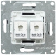 фото Розетка компьютерная двойная EKF UP1-SOG-2RJ45-5