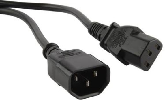 

Кабель питания Filum FL-PC-C13/C14-C1-0.5-BK ПВС-АП 3x1.0 С13 - C14, 220/250В, 10А, чёрный, 0.5м, FL-PC-C13/C14-C1-0.5-BK