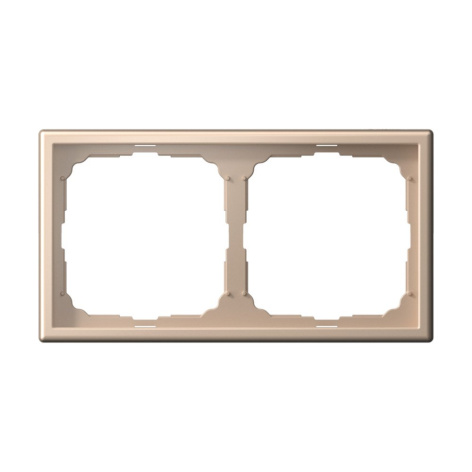 Изображение товара Двойная рамка Systeme Electric GAL001202 для электроприборов, песочный цвет