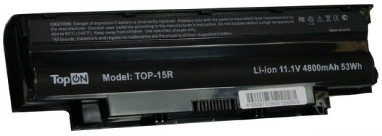 

Аккумулятор для ноутбука Dell TopOn TOP-15R для моделей Inspiron 15R, 17R, M501, N3010, Vostro 3450 11.1V 4400mAh 49Wh. PN: J1KND, 07XFJJ, TOP-15R