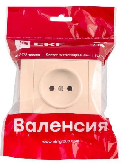 фото Розетка без заземления в сборе EKF EWR10-022-20 в Уфе