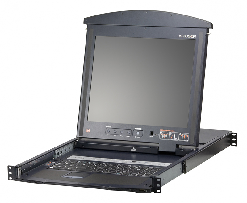 

Переключатель KVM Aten KL1516AM-AXA-RG 1 user PS2/USB/VGA консоль LCD 17" =>16 cpu (PS2/USB/Sun+VGA)/RS232, без шнуров, 1600x1200 60Hz (40м), 1U 19",, KL1516AM-AXA-RG