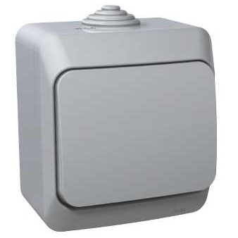 

Выключатель Schneider Electric BA10-041C Этюд 1-клавишный, наружный, 250 В, 3680 Вт, IP44 (серый), BA10-041C