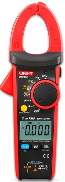Изображение товара Токовые клещи UNI-T UT216C для измерения тока и напряжения с True RMS