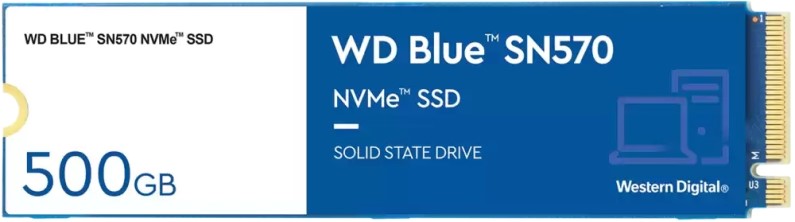 

Накопитель SSD M.2 2280 Western Digital WDS500G3B0C Blue SN570 NVMe 500GB PCIe Gen3 x4 NVMe v1.4 TLC 3500/2300MB/s IOPS 360K/390K 300TBW MTTF 1.5M, WDS500G3B0C