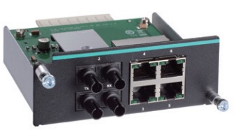 

Модуль интерфейсный MOXA IM-6700A-2MST4TX 2 порта 100BaseFX (многомодовое волокно, разъем ST), 4 порта 10/100BaseT(X) разъем RJ45, IM-6700A-2MST4TX