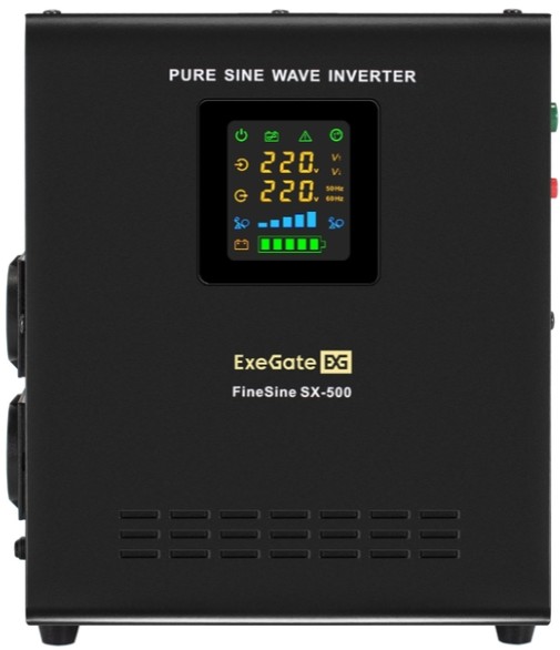 

Комплект Exegate FineSine SX-500.LCD.AVR.2SH EX296494RUS ИБП EX295995RUS + батарея 26Aч EX285663RUS 1шт (инвертор, синус, для котла, настенный) 500VA/, FineSine SX-500.LCD.AVR.2SH