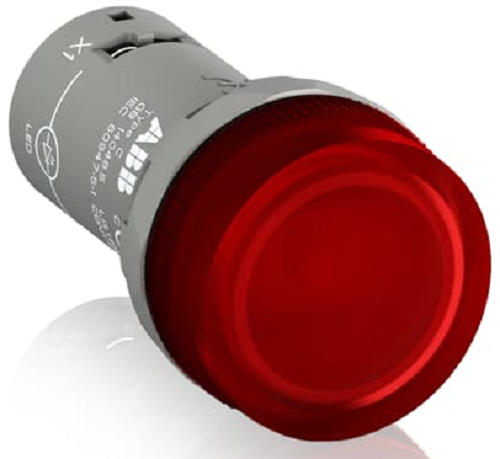 

Лампа ABB 1SFA619403R5231 CL2-523R красная со встроенным светодиодом 230В AC, 1SFA619403R5231