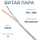 фото Кабель витая пара U/UTP 5e кат. 2 пары Cabeus UTP-2P-Cat.5e-SOLID-GY-LIGHT-20 в Санкт-Петербургe