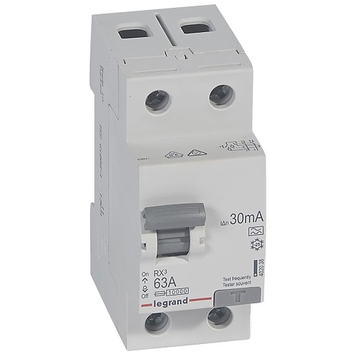 

УЗО Legrand 402038 2п 63А 30мА тип A RX3, 402038