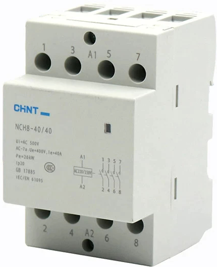 Изображение товара Контактор CHINT 256099 NCH8-40/40 40A 4НО AC220/230В