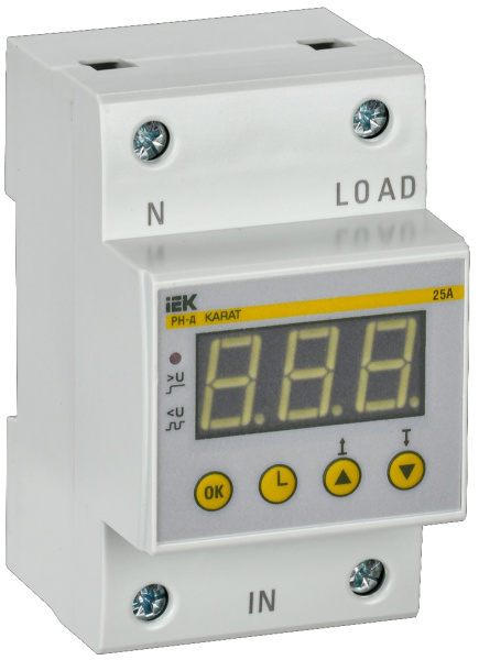Изображение товара Реле контроля напряжения IEK IVR31-1-25 для защиты сети 220 В