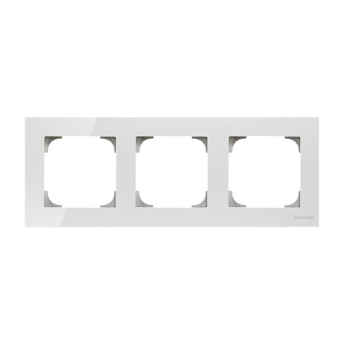 

Рамка ABB 2CLA857300A3001 3-постовая, стекло белое, 2CLA857300A3001