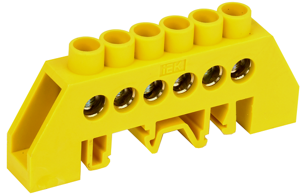 Изображение товара Шина IEK YNN10-812-6DP-K05 для электрических соединений 6 отверстий