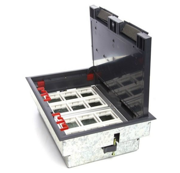 

Коробка напольная Ecoplast 70012 LUK/12 на 12 модулей (45х45мм) в комплекте с коробкой и суппортами, 70012