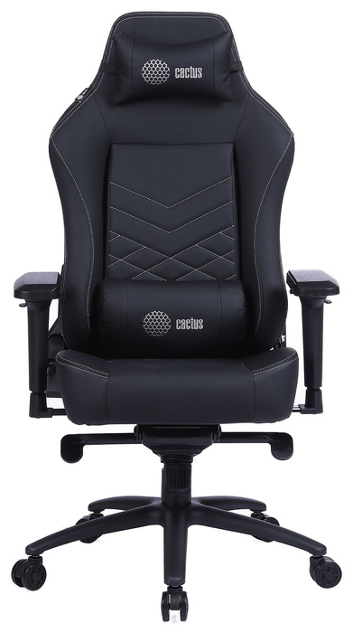 

Кресло Cactus CS-CHR-0112BL игровое, черный эко.кожа металл, CS-CHR-0112BL