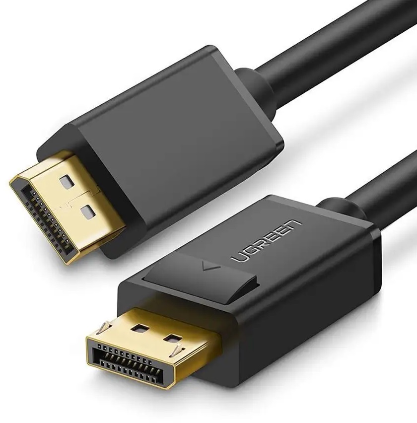 

Кабель интерфейсный DisplayPort- DisplayPort UGREEN 10245 male to male, 1,5 м, черный, 10245