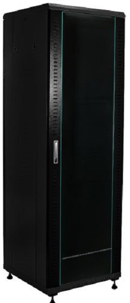 

Шкаф напольный 19", 42U W&T B426080BWTWOF 600x800 мм, передняя дверь стекло, задняя глухая металл, цвет чёрный. Без вент, B426080BWTWOF