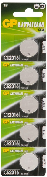 Изображение товара Батарейка GP CR2016 (3V) - надежный источник питания