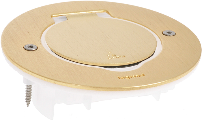 

Встраиваемый блок Legrand 089711 - DLP - Ip44 форма - круг, бронза, 2 модуля, для монтажа ЭУИ Программы Mosaic, 089711