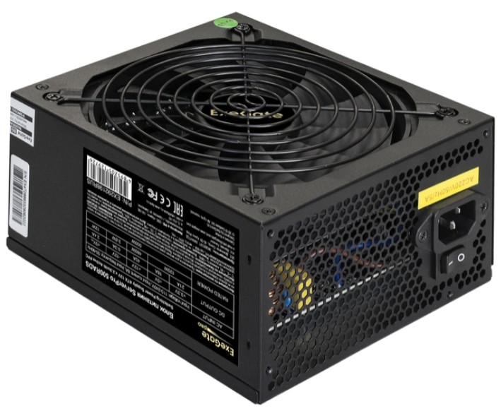 

Блок питания ATX Exegate EX292210RUS ServerPRO-600RADS, 600W, for 3U+ cases, APFC, 80 PLUS, 140mm fan, cable management, black, EX292210RUS