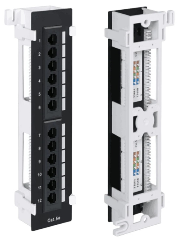 

Патч-панель Cabcoil PP12-5e-WALL настенная, 12 портов, категория 5e, PP12-5e-WALL