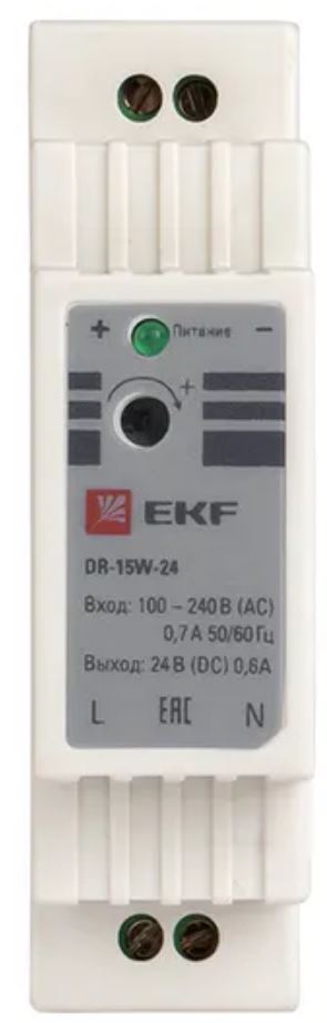 

Блок питания EKF dr-15w-24 24В, dr-15w-24