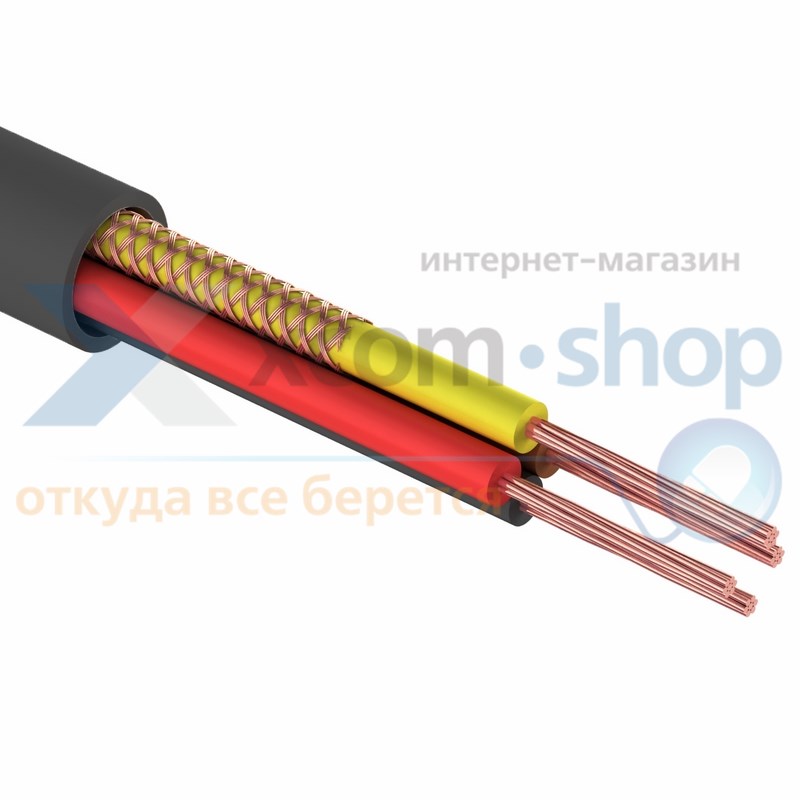 

Кабель Rexant 01-4034 ШВЭП (ШСМ) 4x0.12мм², 200м., черный, 01-4034