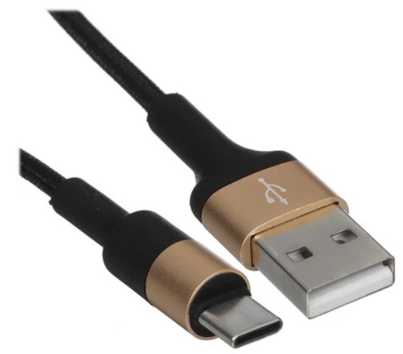 

Кабель Hoco X26 Xpress 6957531080244 USB - Type-C, 1.0м, круглый, 2.1A, ткань, цвет: чёрный, золотая вставка (1/30/300), X26 Xpress