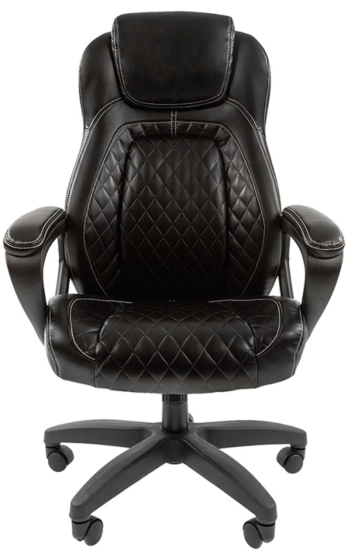 

Кресло офисное Chairman 432 Chairman 7014855 черное, экокожа, до 120 кг, 432