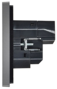 фото Розетка с заземлением с 2 USB IEK FP-R14-16-U22-018-K46