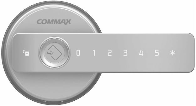

Замок COMMAX CDL-100WL SIL цифровой, CDL-100WL SIL