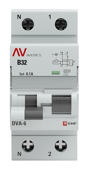 фото Автомат дифференциальный EKF rcbo6-1pn-32B-100-ac-av в Перми