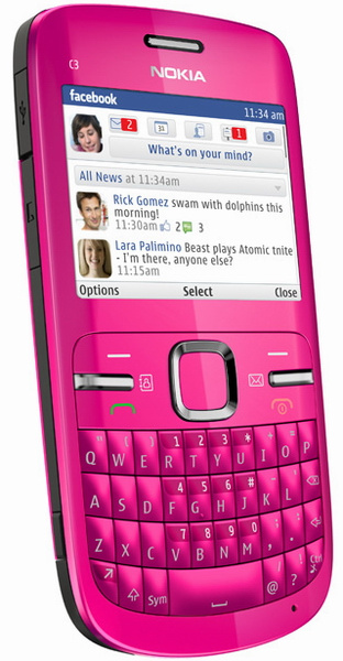 фото   Nokia C3-00 Hot Pink