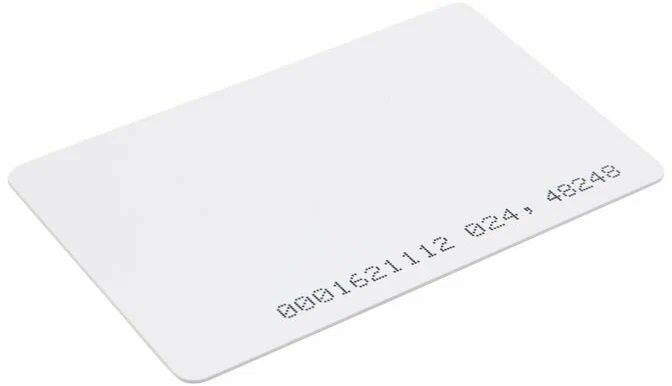 

Карта AccordTec AT-ID01-EM формата EM-Marine толщиной 1,6 мм с прорезью, с номером. 86*54 мм, AT-ID01-EM