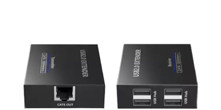 

Удлинитель LENKENG LKV100USB USB по витой паре CAT5e/6 до 100/150 м, 4 USB 2.0, 480 Мб/с, LKV100USB